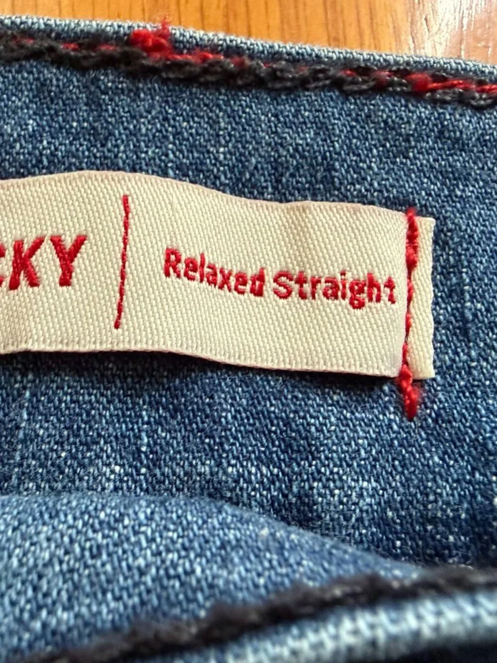 True Religion Ricky Relaxed Straight Jeans Men's W34 L35 Blue Denim Zip Fly